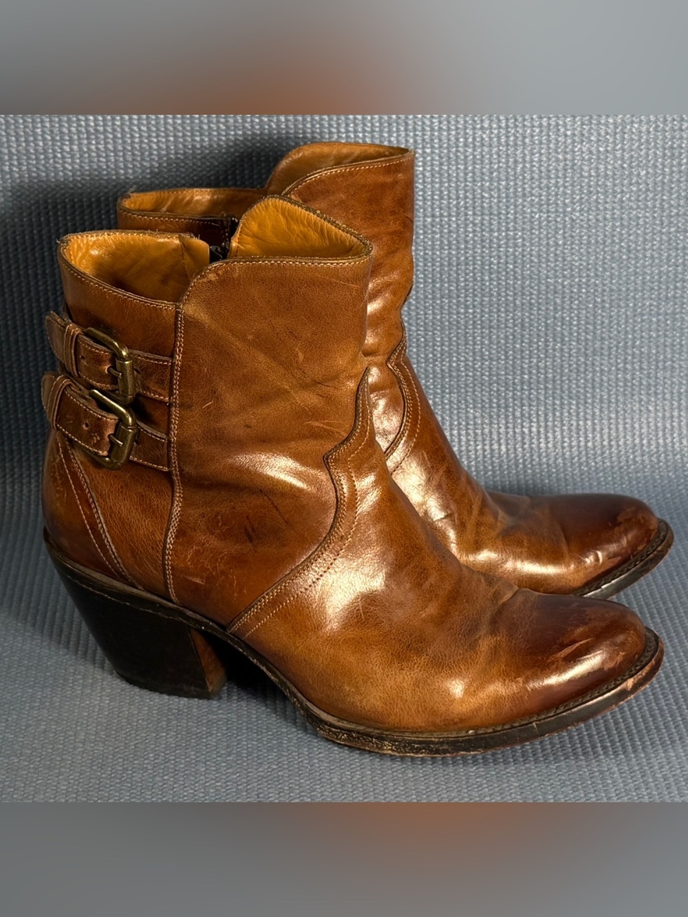Lucchese Women’s Handmade 1883 Catalina Brown Leather Boots Size 9